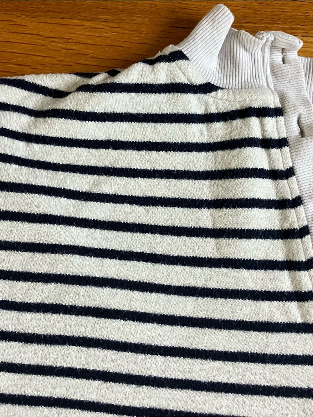 Hatch Navy Ivory Striped Dakota Nursing Maternity Sweatshirt Sz 3 Large - Picture 10 of 11
